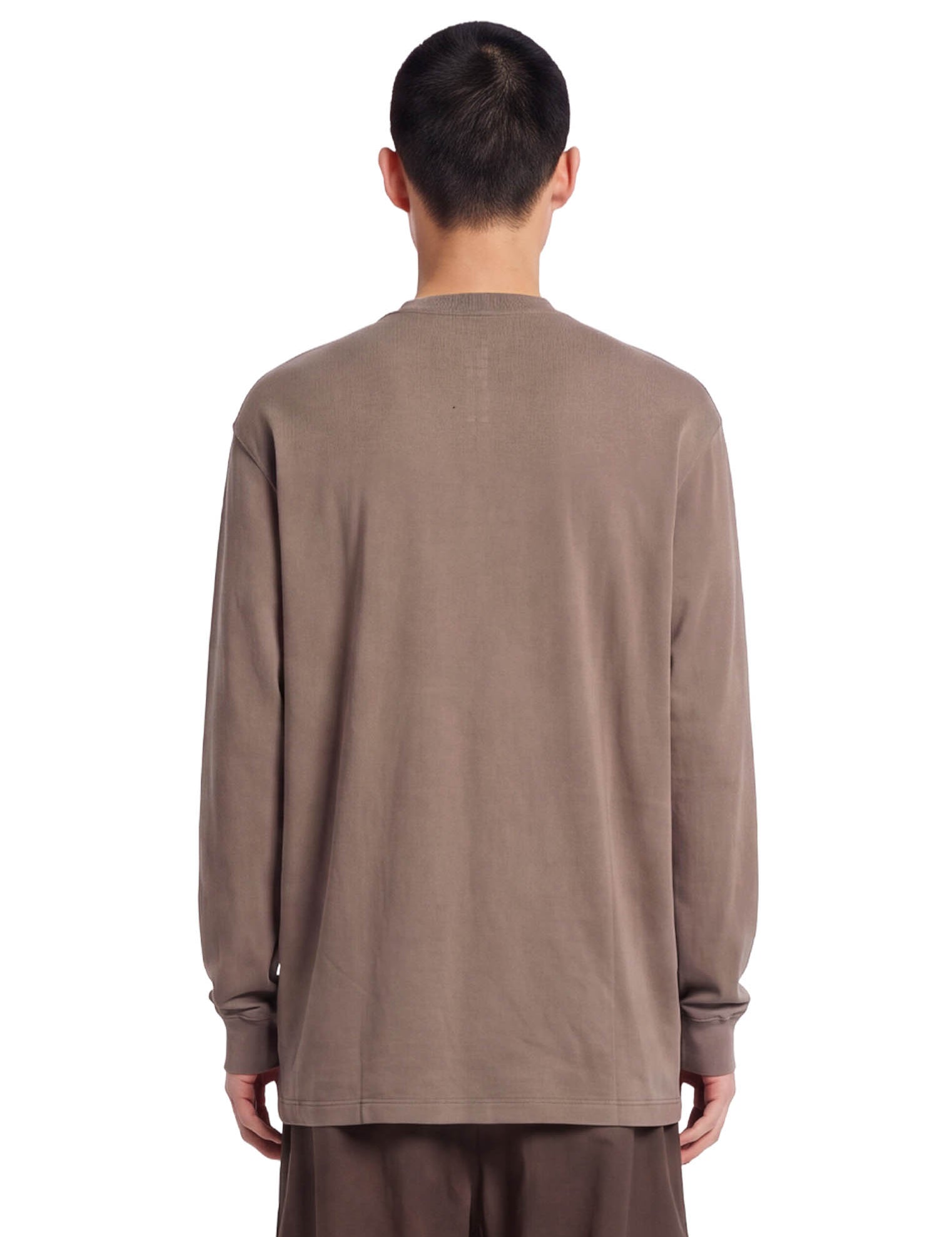 T-shirt a maniche lunghe jumbo in beige 