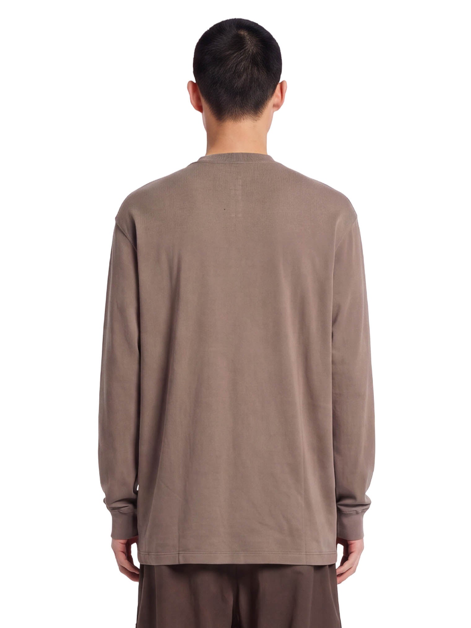 T-shirt a maniche lunghe jumbo in beige 