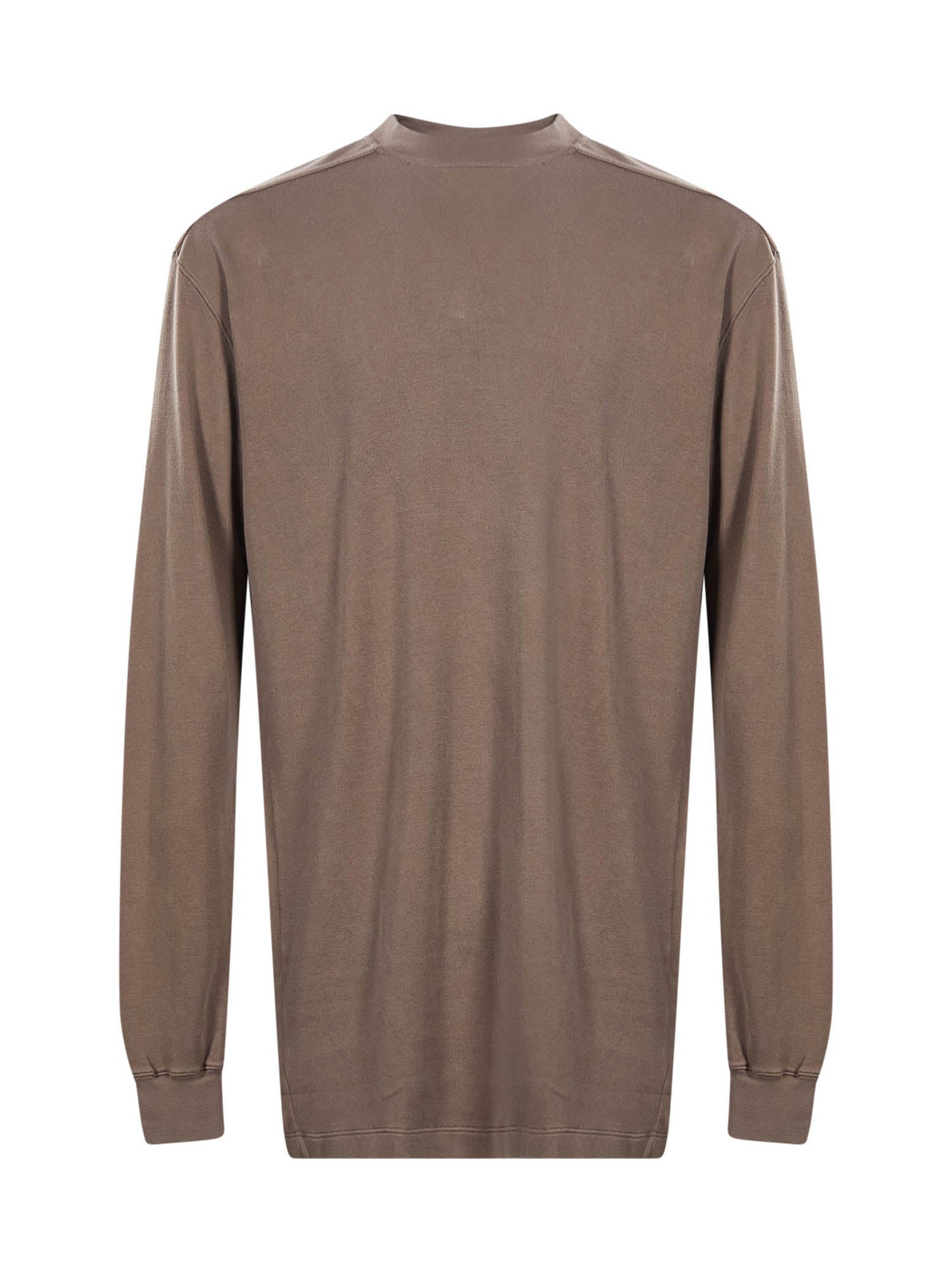 T-shirt a maniche lunghe jumbo in beige 