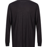 T-shirt a maniche lunghe Jumbo in nero 