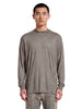Jumbo long-sleeved T-shirt in grey