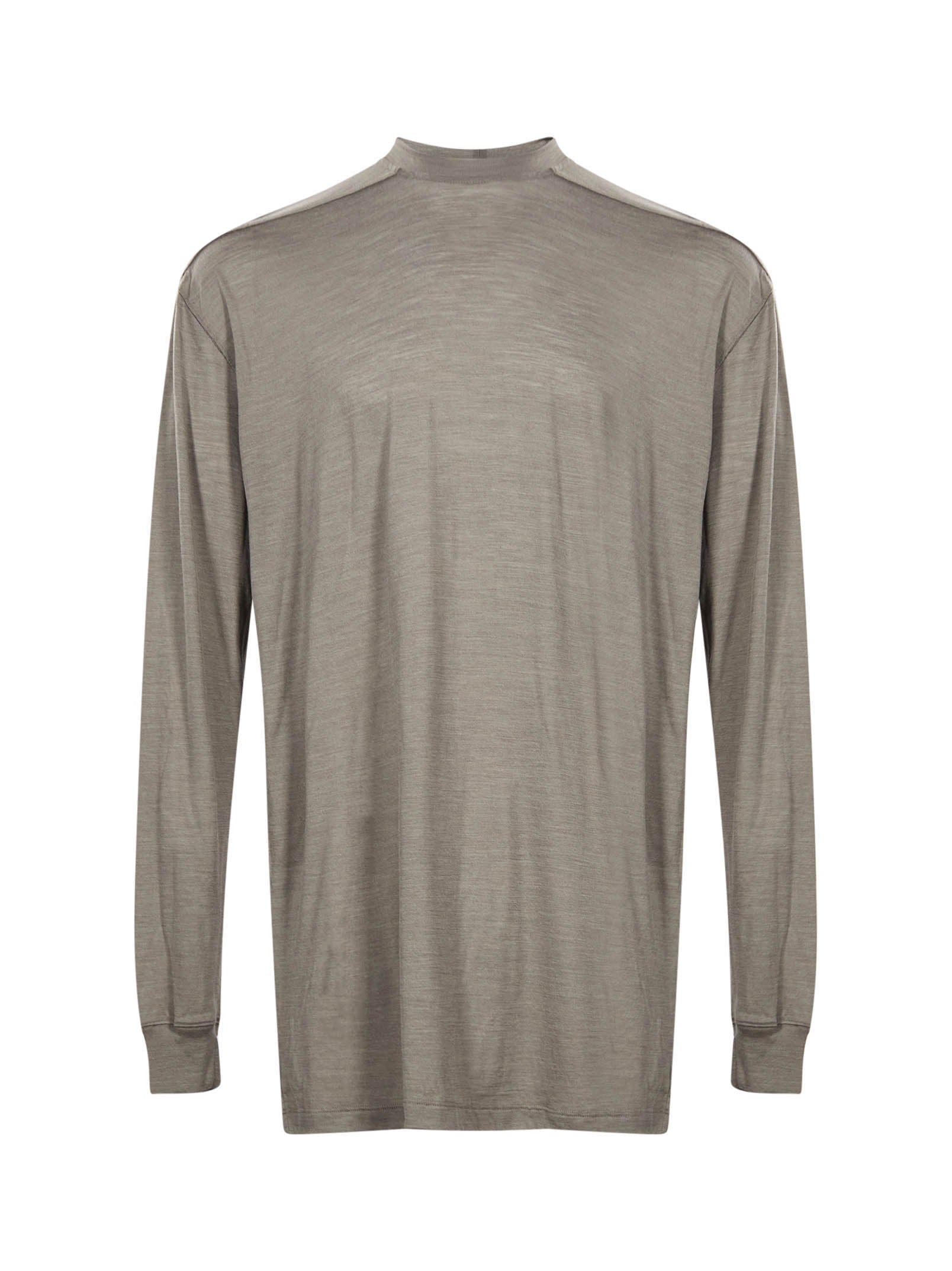 T-shirt a maniche lunghe jumbo in grigio 