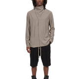 Camicia a collo alto island in verde 