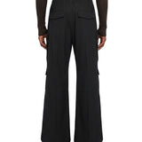 Pantaloni cargo Belas a gamba larga in nero 