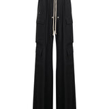 Pantaloni cargo Belas a gamba larga in nero 