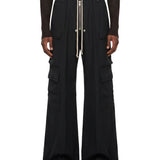 Pantaloni cargo Belas a gamba larga in nero 