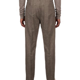 Pantaloni in lana Joris in marrone taupe 