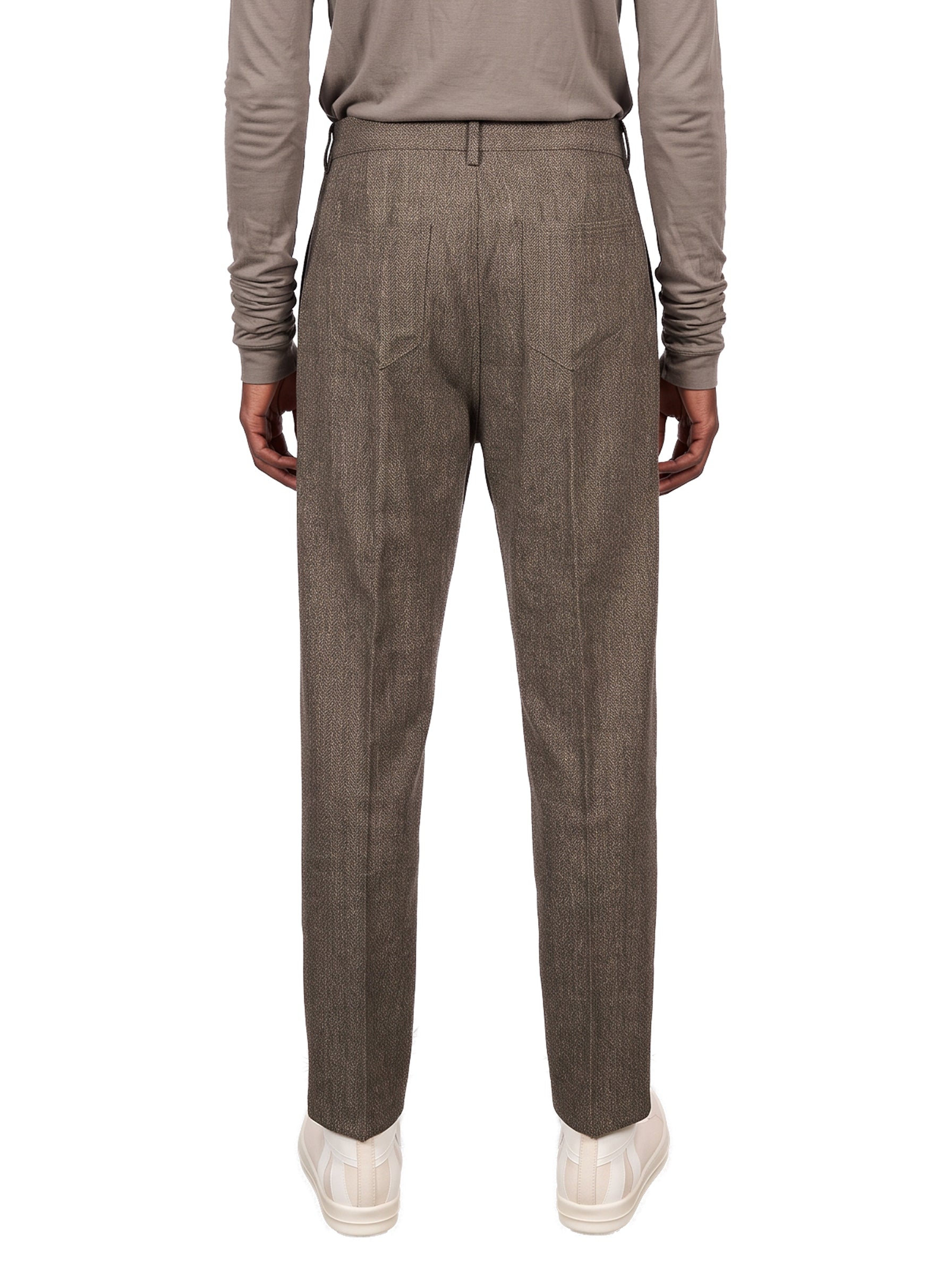 Pantaloni in lana Joris in marrone taupe 