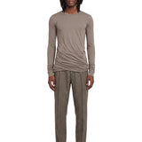 Pantaloni in lana Joris in marrone taupe 