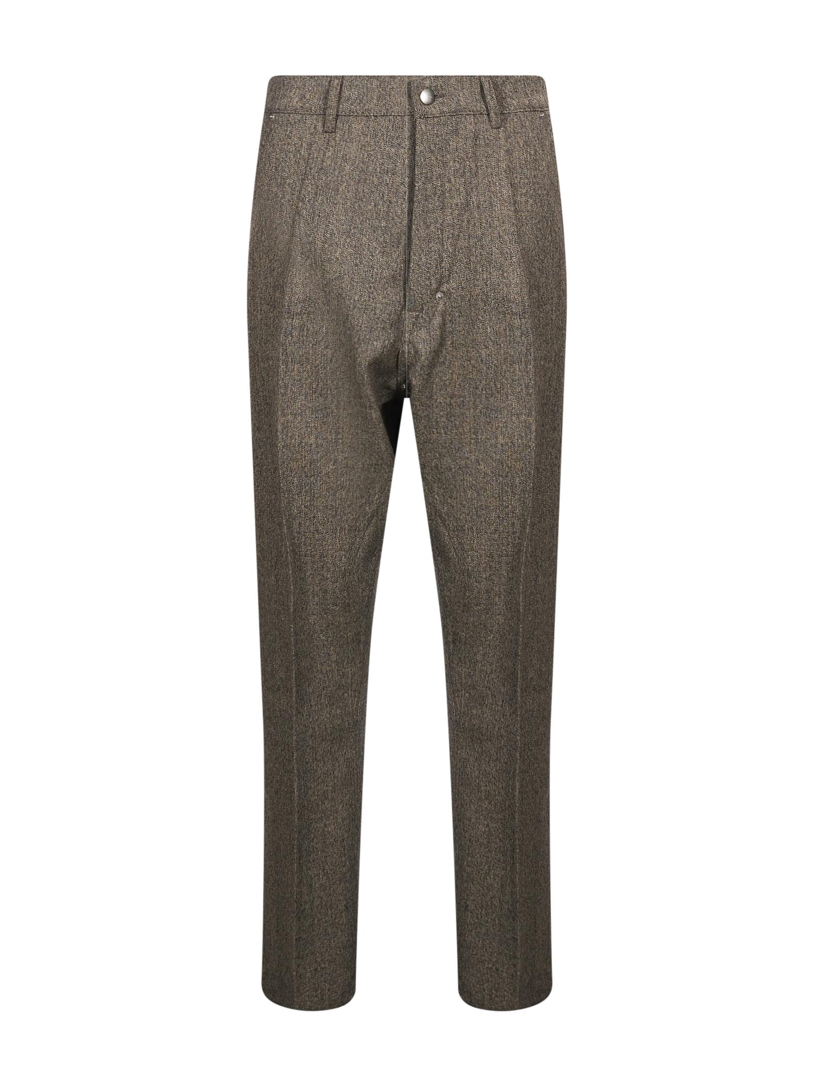 Pantaloni in lana Joris in marrone taupe 