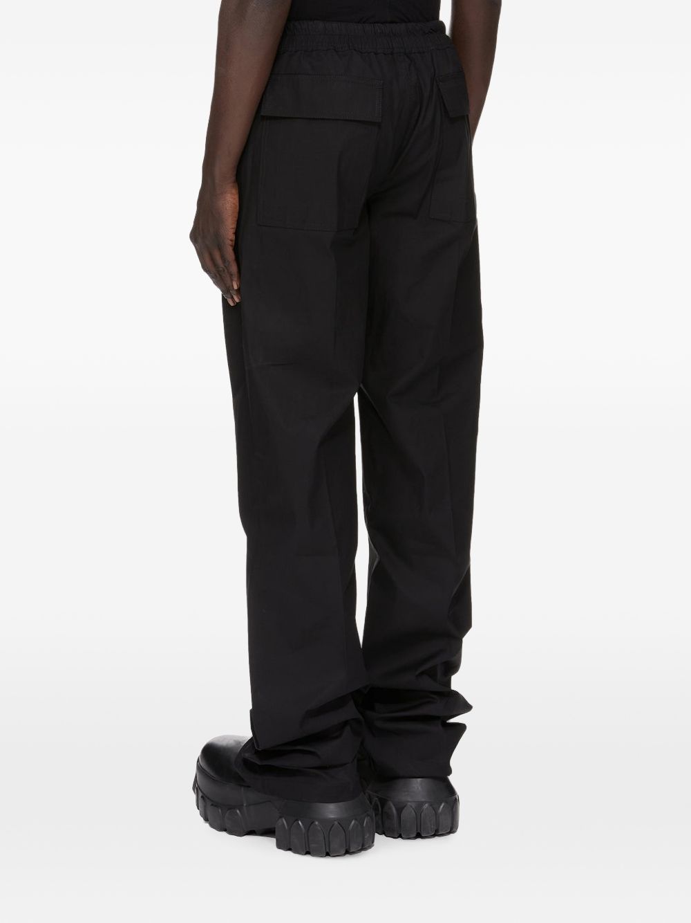 Pantaloni ampi Geth in lana nera 