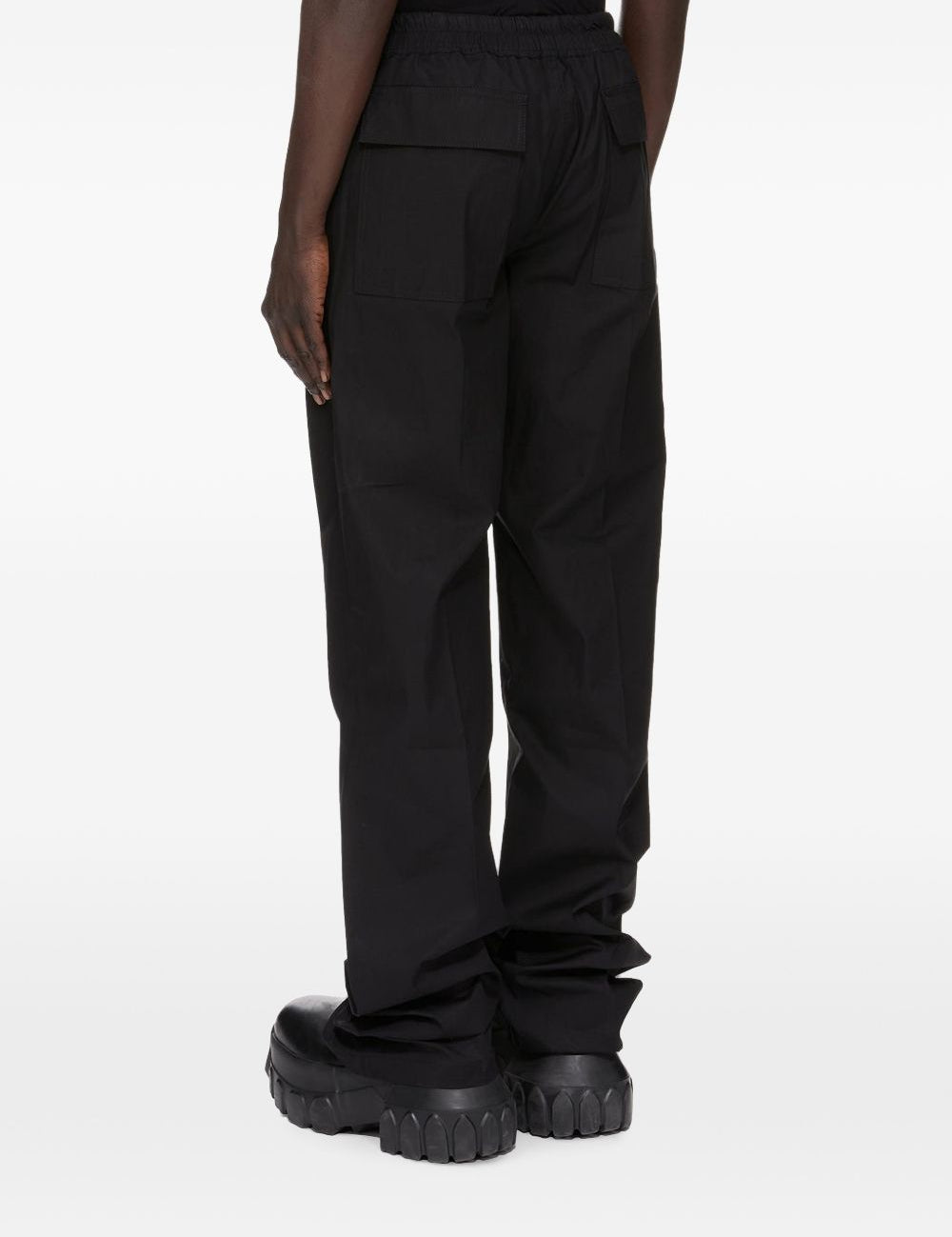 Pantaloni ampi Geth in lana nera 