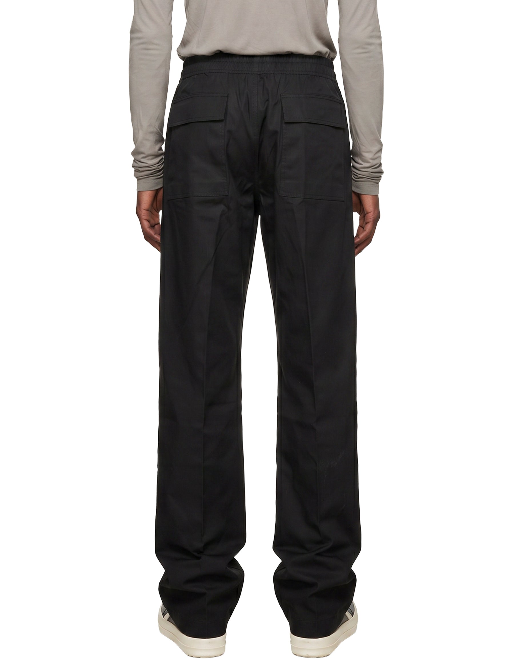 Pantaloni ampi Geth in lana nera 