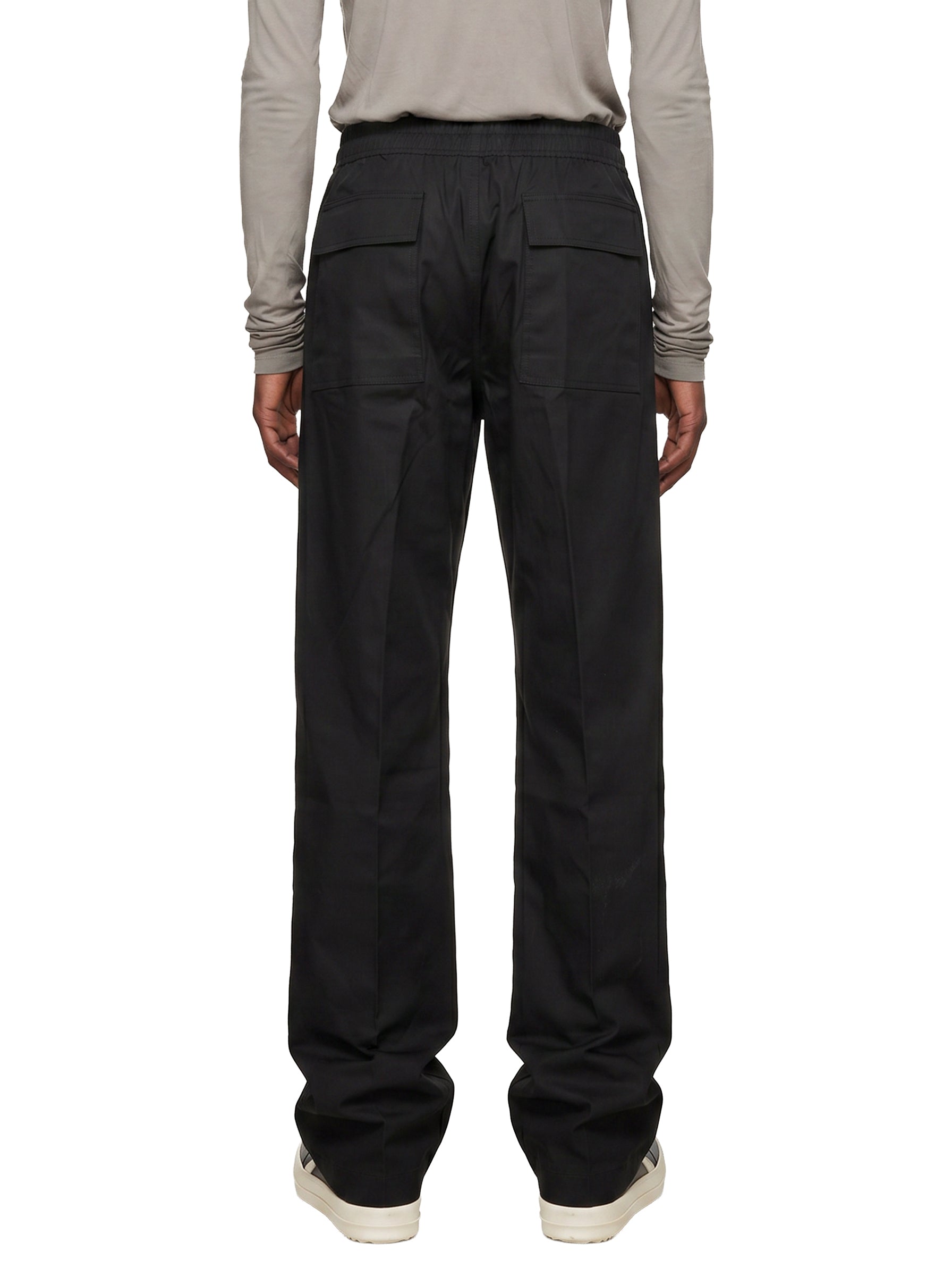 Pantaloni ampi Geth in lana nera 
