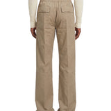 Pantaloni con coulisse dietrich in beige 