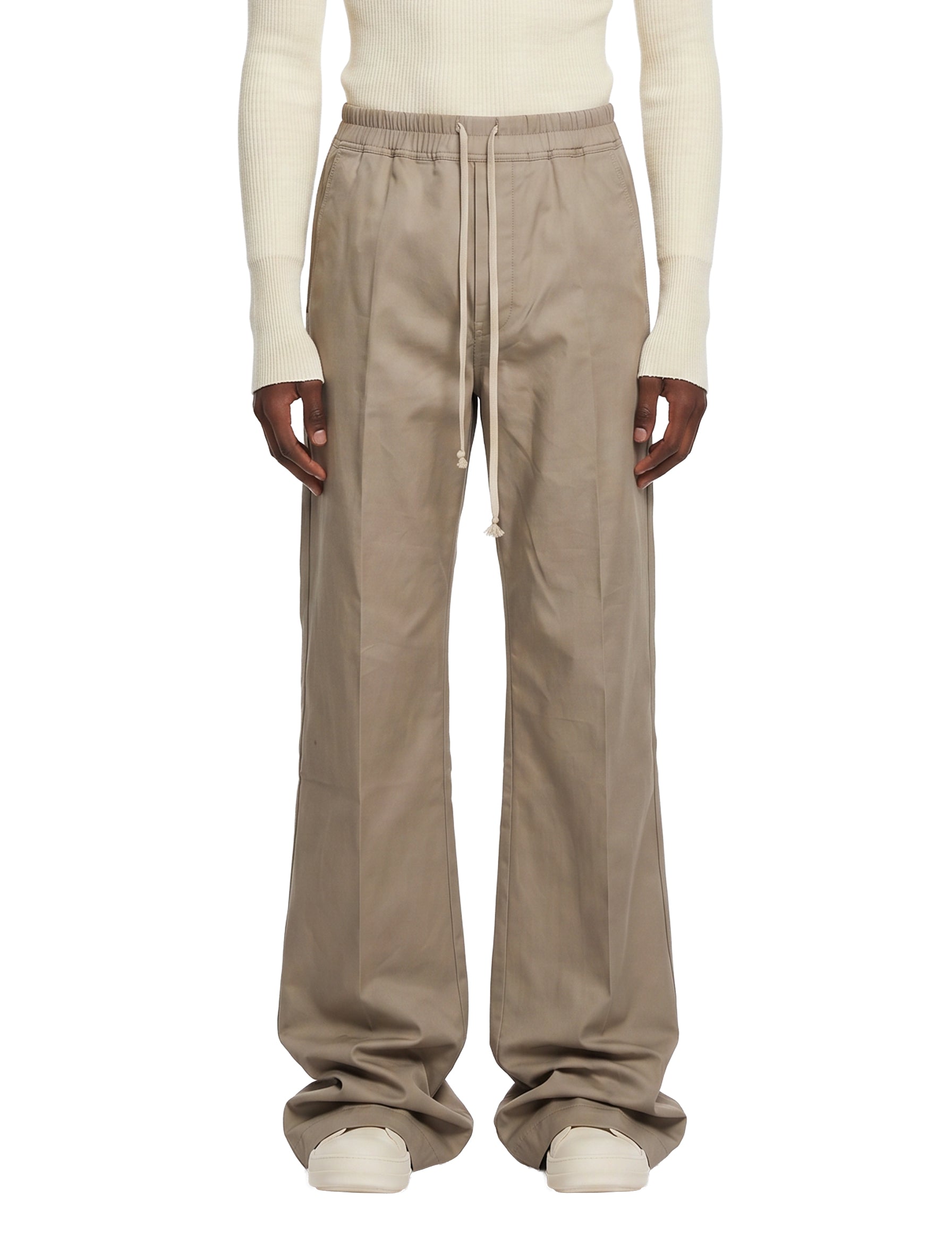 Pantaloni con coulisse dietrich in beige 