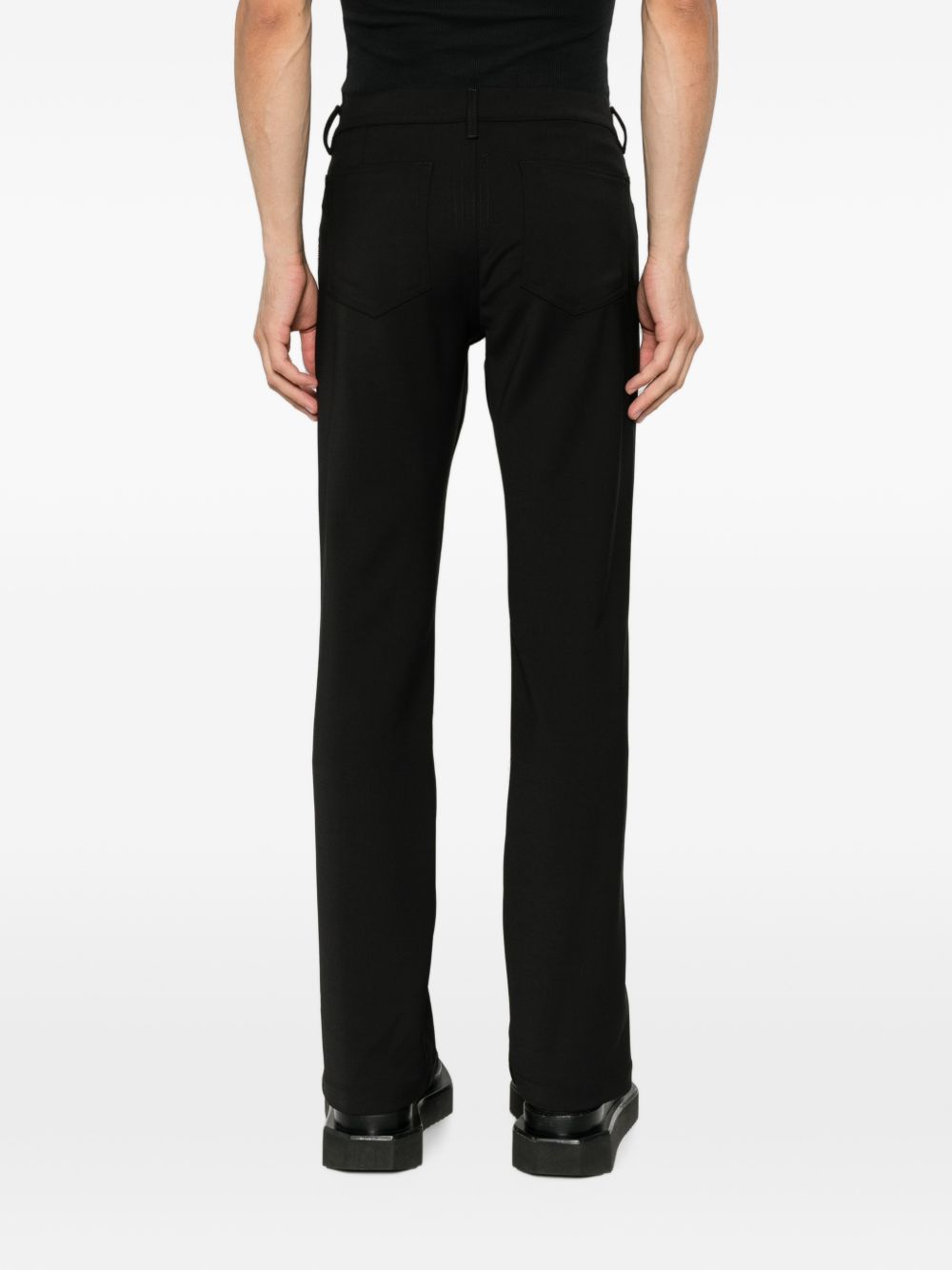 Pantaloni Vega con zip laterali in nero 