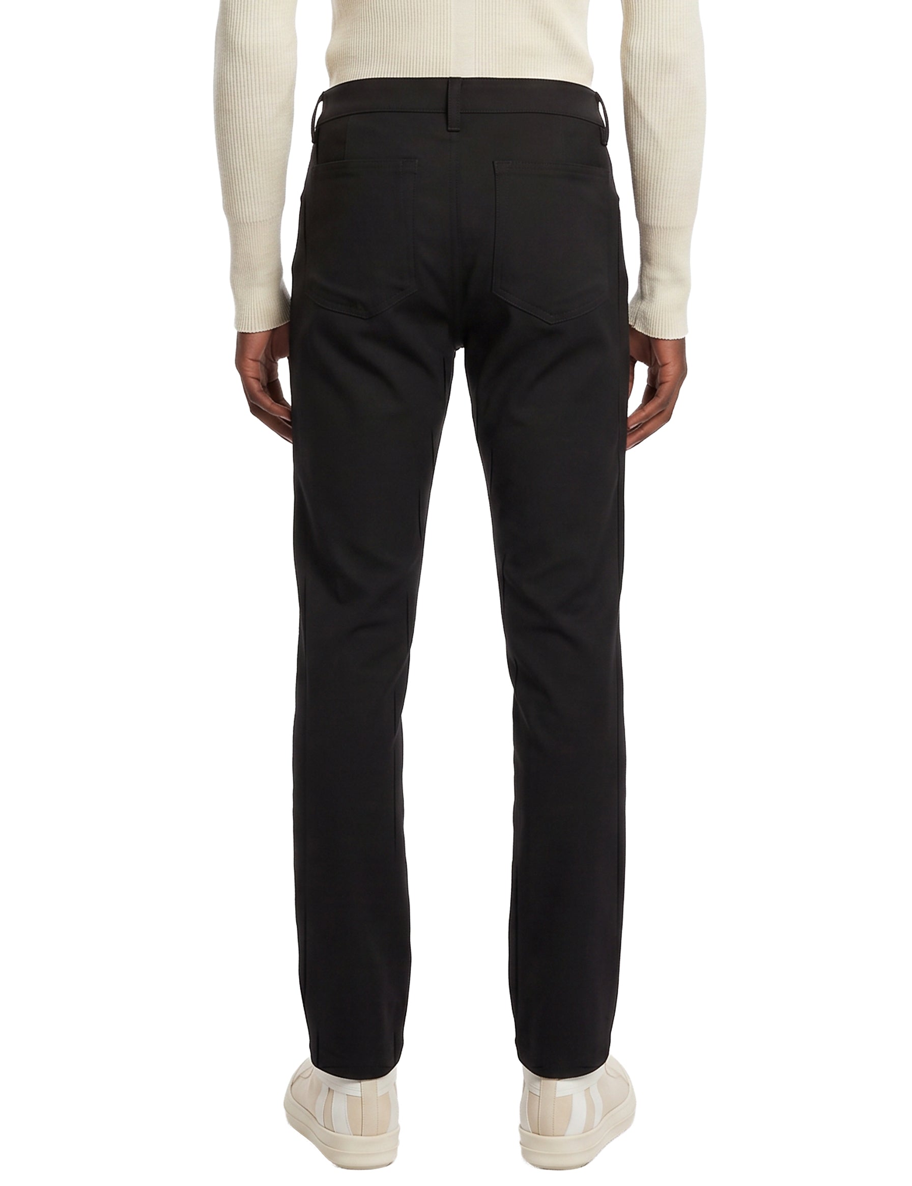 Pantaloni Vega con zip laterali in nero 