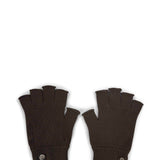 Guanti in maglia nero 