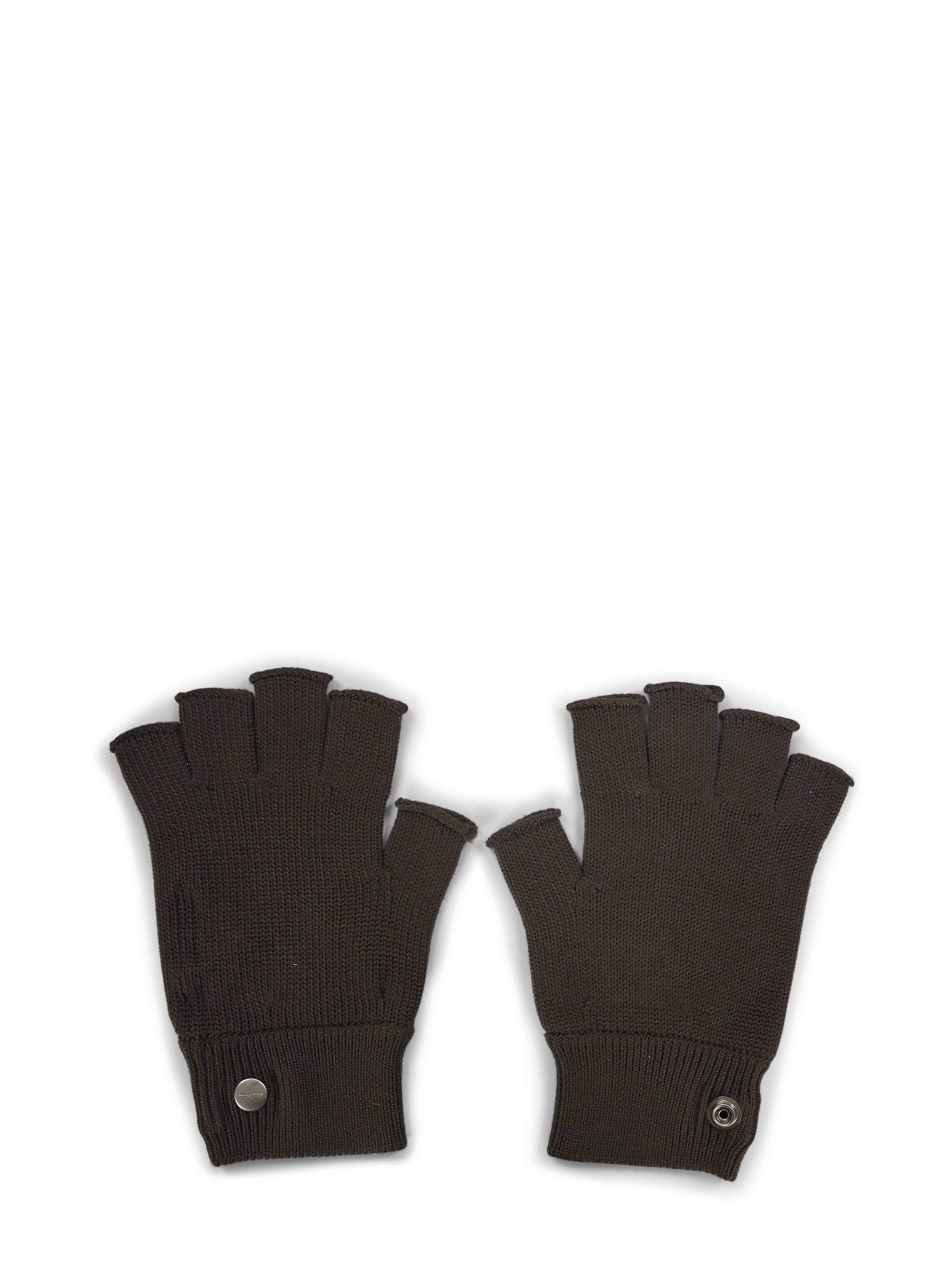 Guanti in maglia nero 