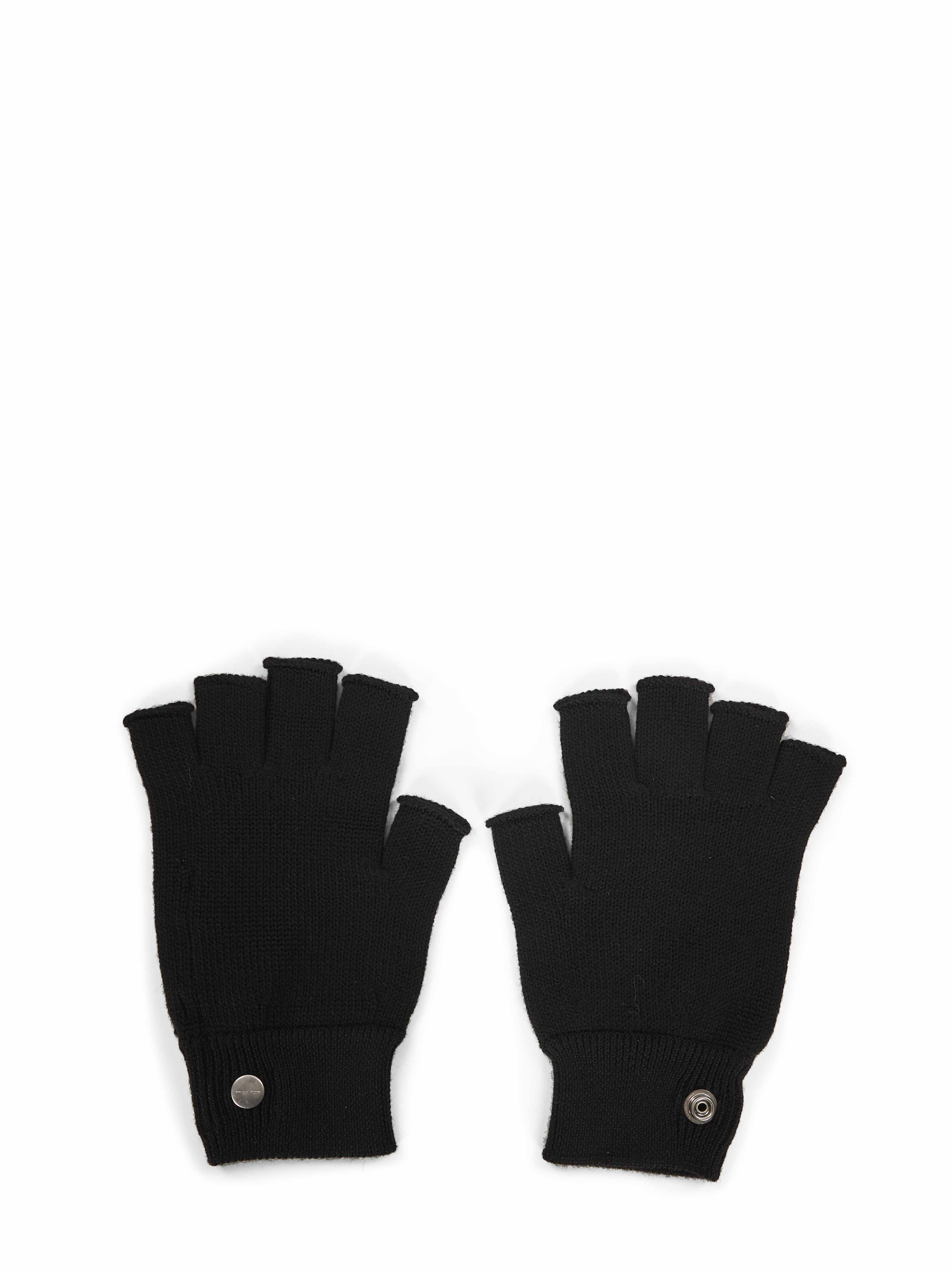 Guanti in maglia nero 