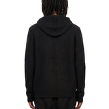 Maglione con cappuccio in cashmere in nero 
