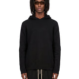 Maglione con cappuccio in cashmere in nero 