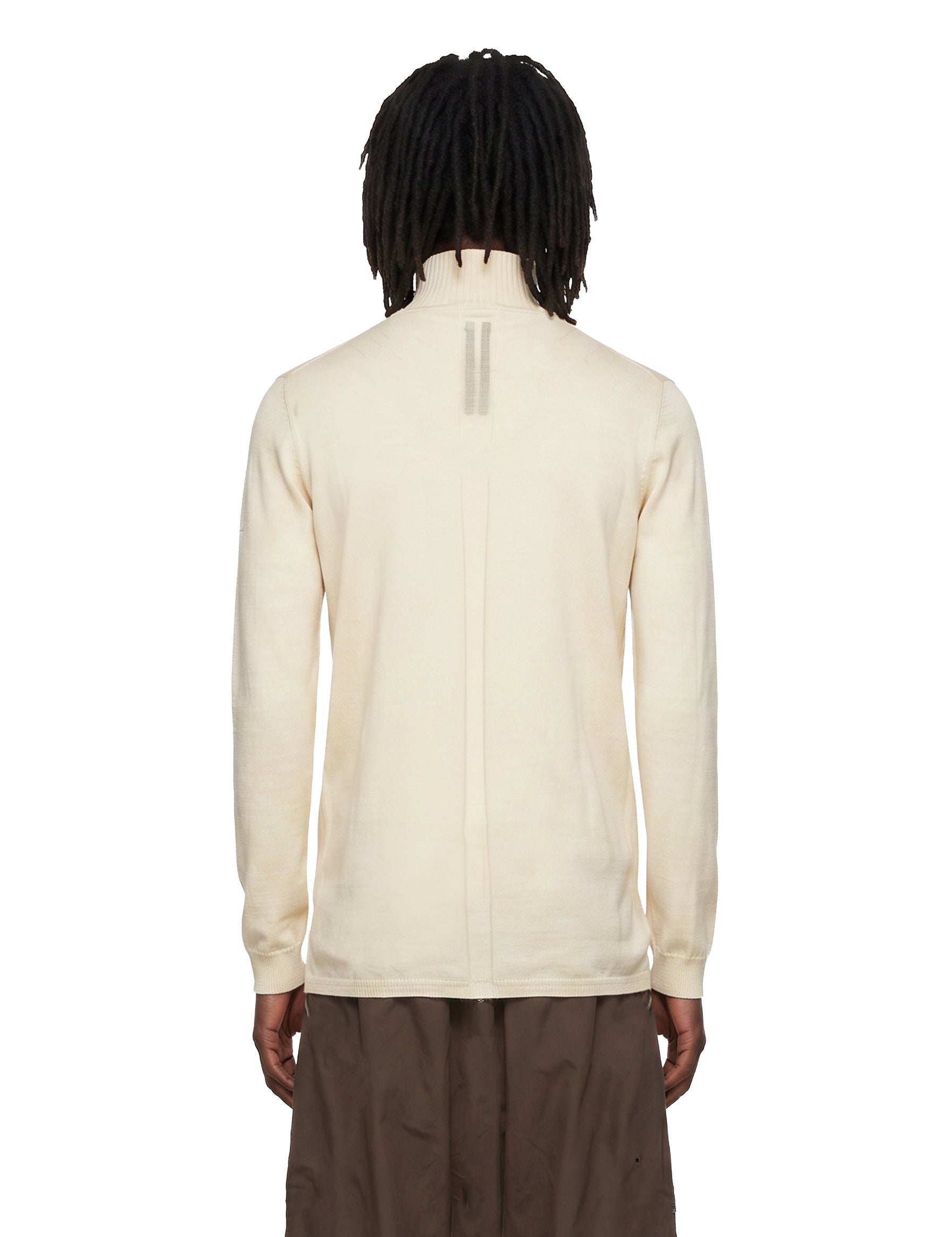 Maglione a collo alto Level in maglia in beige 