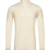 Maglione a collo alto Level in maglia in beige 