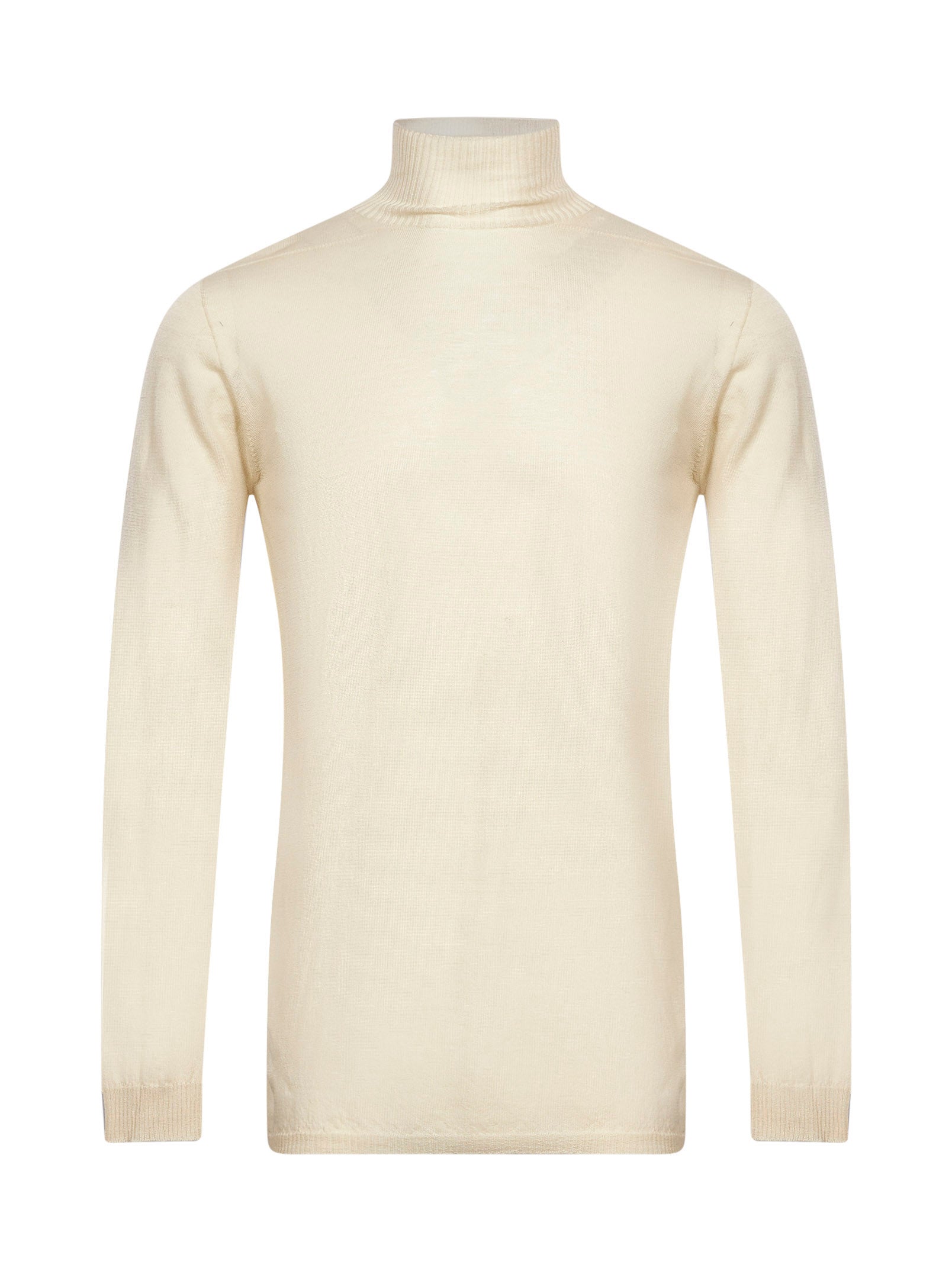 Maglione a collo alto Level in maglia in beige 