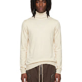 Maglione a collo alto Level in maglia in beige 