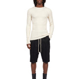Maglione a coste in beige 