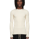 Maglione a coste in beige 