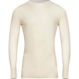 Maglione a coste in beige 