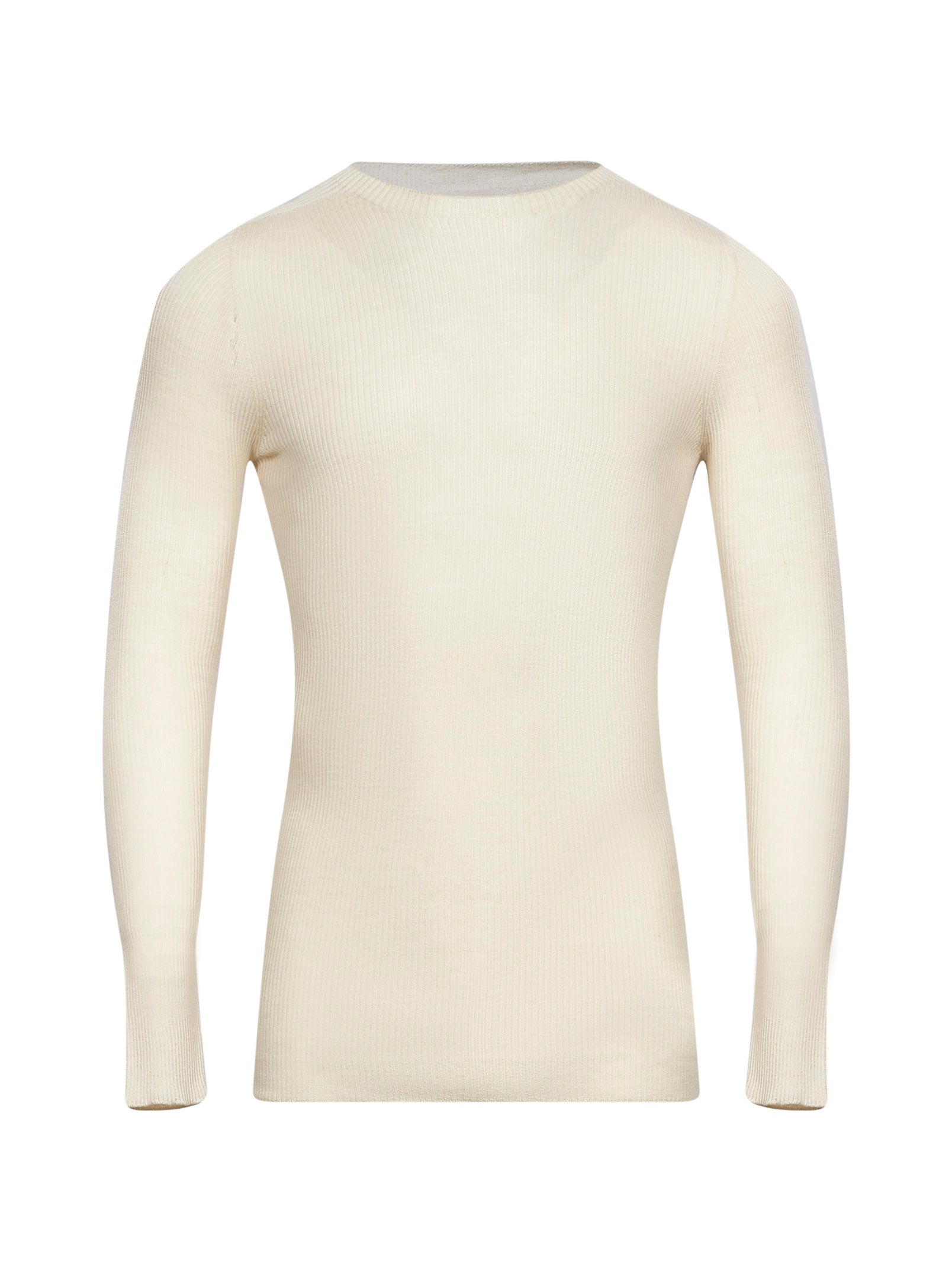 Maglione a coste in beige 