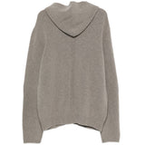 Felpa con cappuccio in grigio 