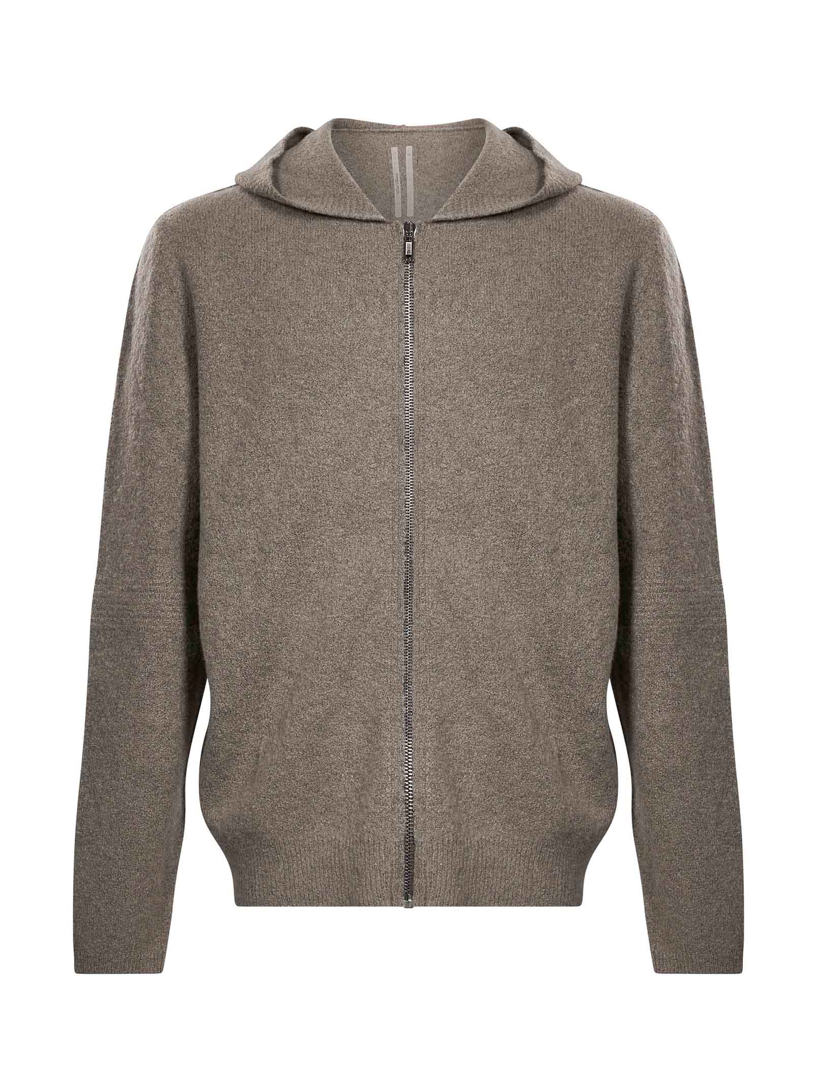 Felpa con cappuccio in grigio 