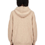 Felpa in maglia Hun Hoodie beige 