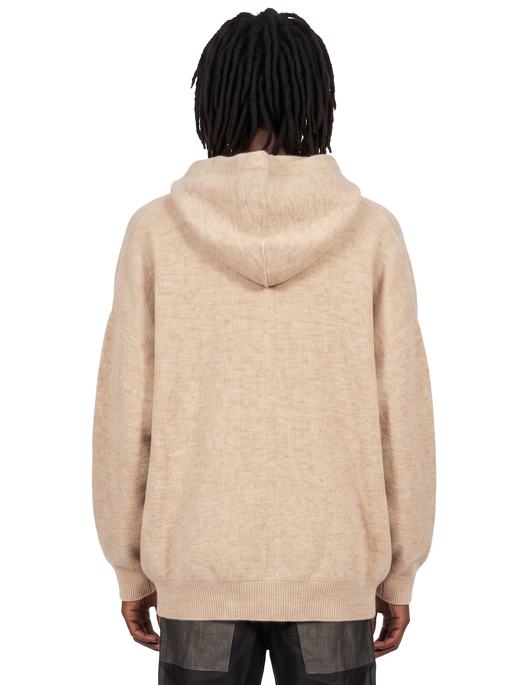 Felpa in maglia Hun Hoodie beige 