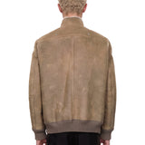 Bomber in montone  hollywood flight in grigio 