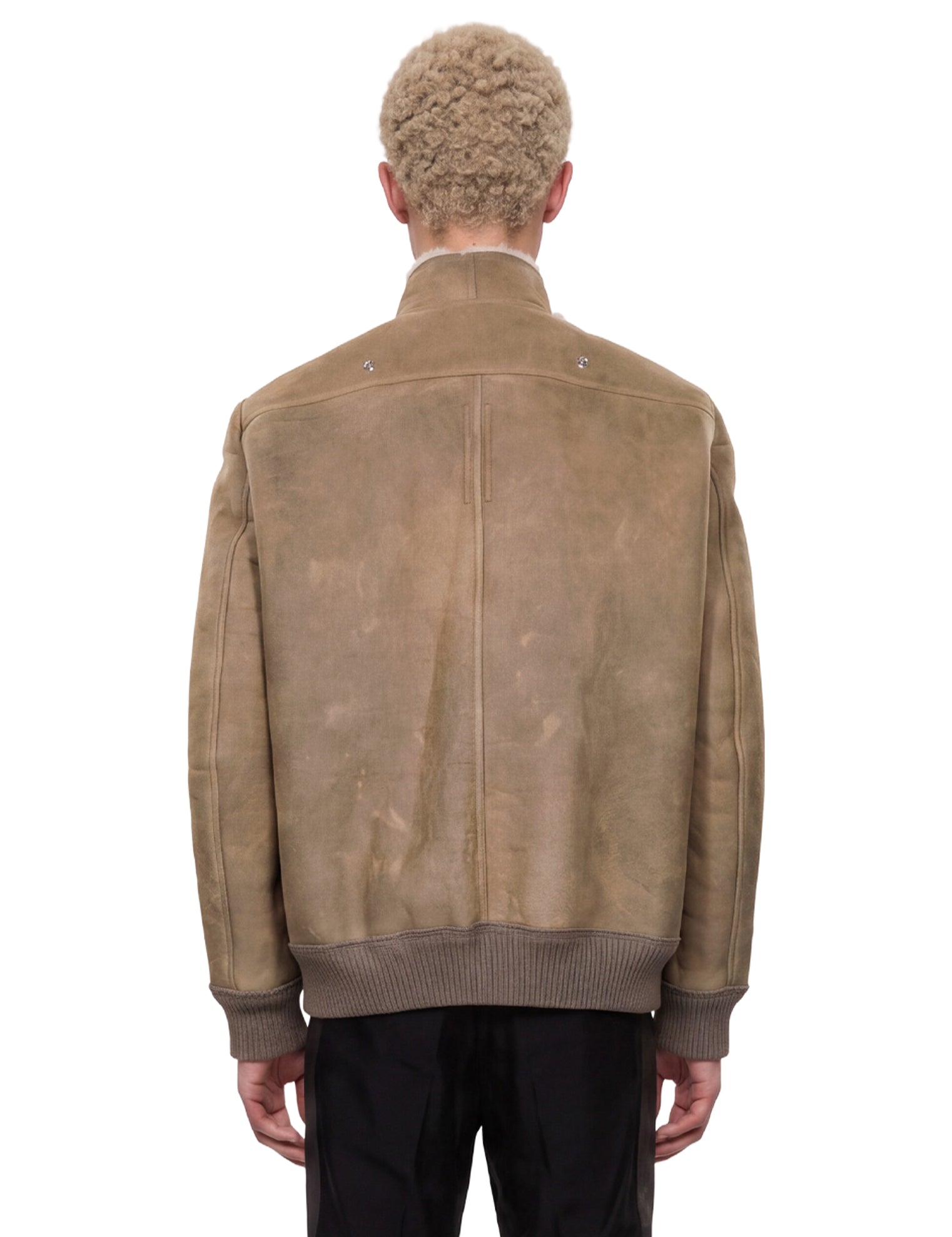 Bomber in montone  hollywood flight in grigio 