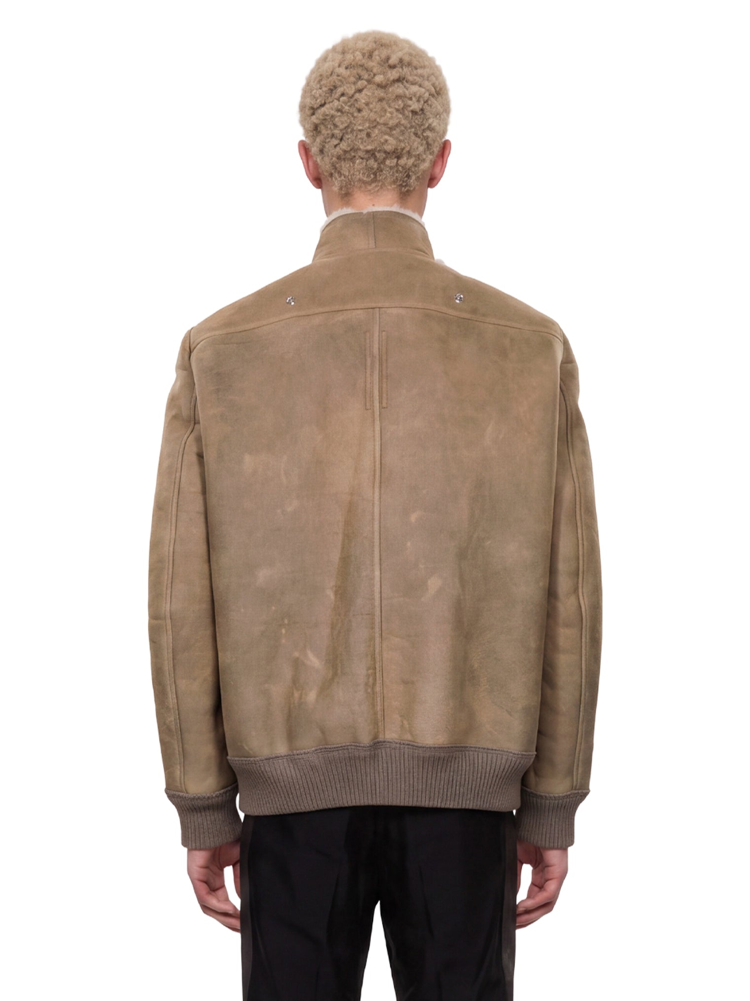 Bomber in montone  hollywood flight in grigio 