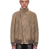 Bomber in montone  hollywood flight in grigio 