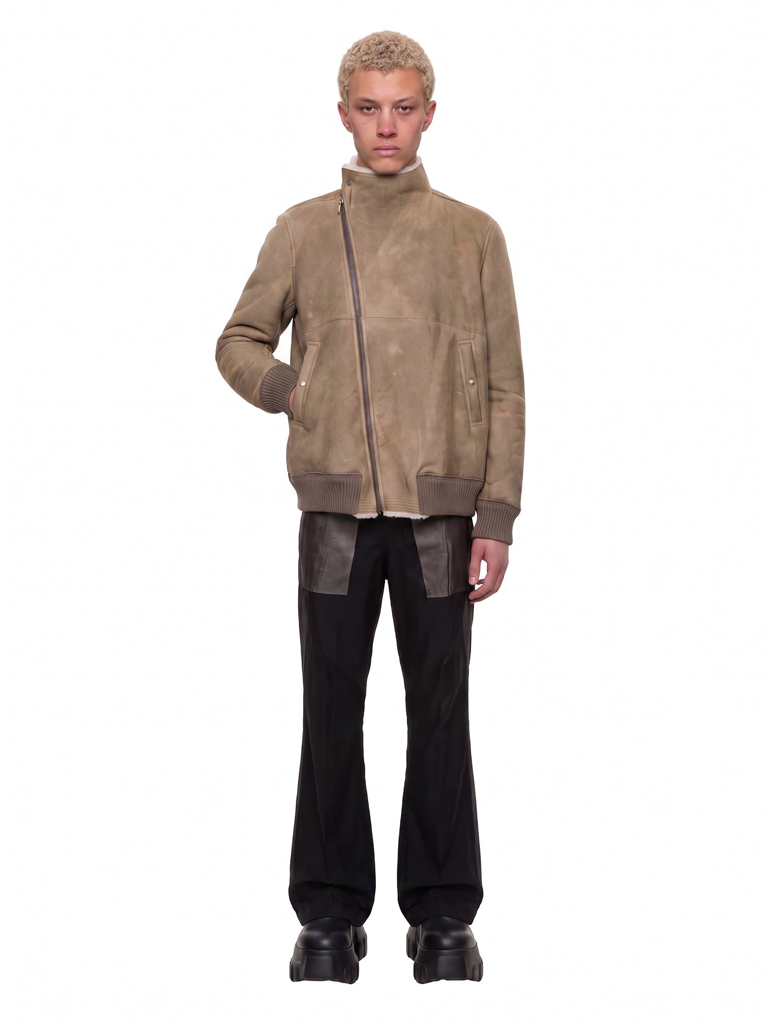 Bomber in montone Hollywood Flight in beige 