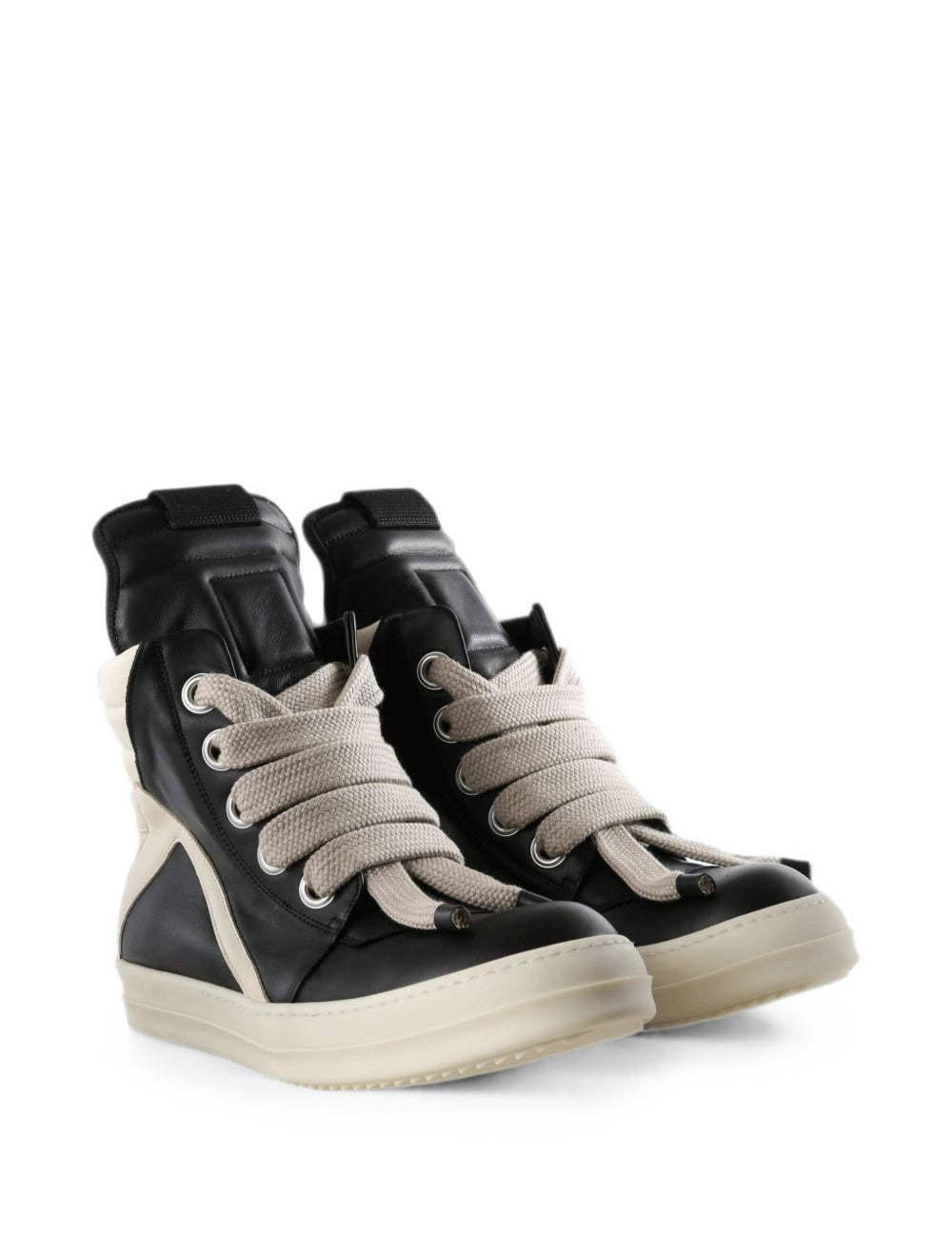 Sneakers Geobasket jumbolace in pelle avorio 