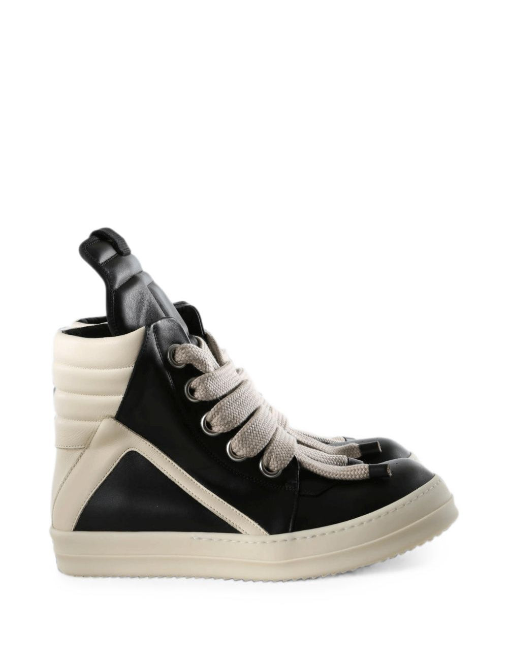 Sneakers Geobasket jumbolace in pelle avorio 