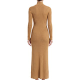Abito lungo in lurex oro 
