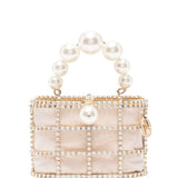 Borsa Holli Mini con perle in rosa 