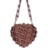 Borsa a mano Cupido Nodi in viola 