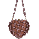Borsa a mano Cupido Nodi in viola 
